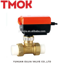 Good quality PPR natural color Electric Brass Valve